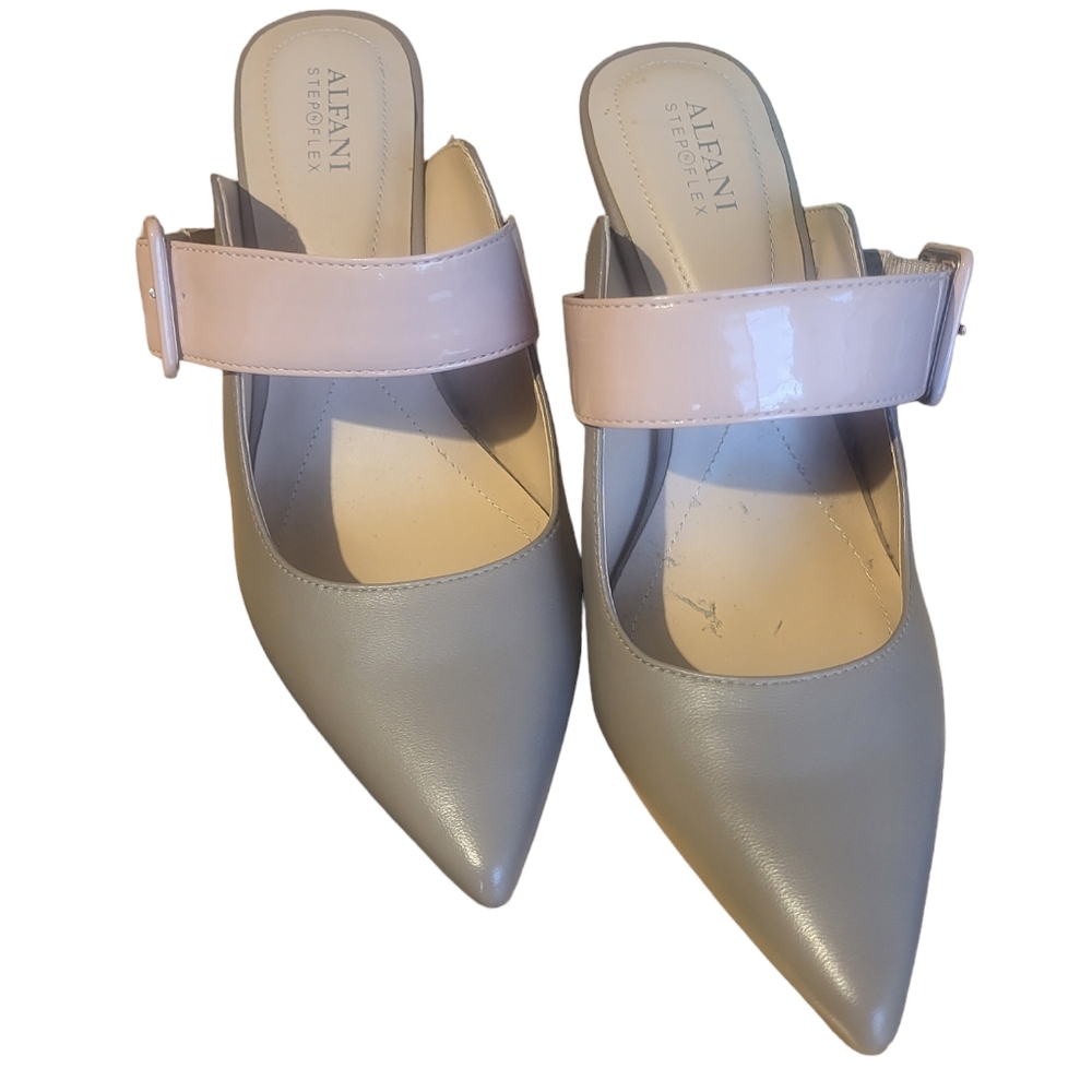 NWOB- Alfani Sewell Two-tone Tan Mules